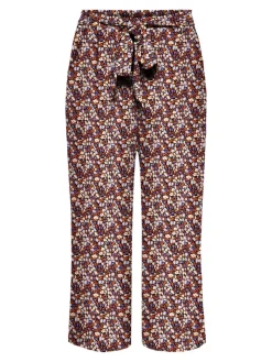 ONLNOVA LIFE VIS CROP PALAZZO PANT WVN black