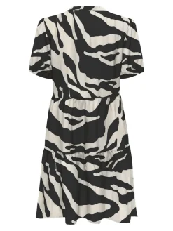 ONLNOVA LIFE VIS S/S THEA DRESS WVN black1