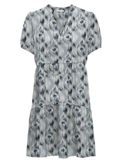 ONLNOVA LIFE VIS S/S THEA DRESS WVN faded denim-414 isla