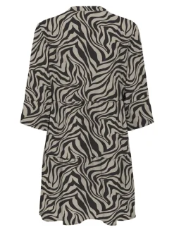 ONLNOVA LIFE VIS THEA SLEEVE DRESS AOP trench coat