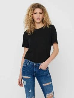 ONLONLY LIFE S/S TOP NOOS 2 PACK black