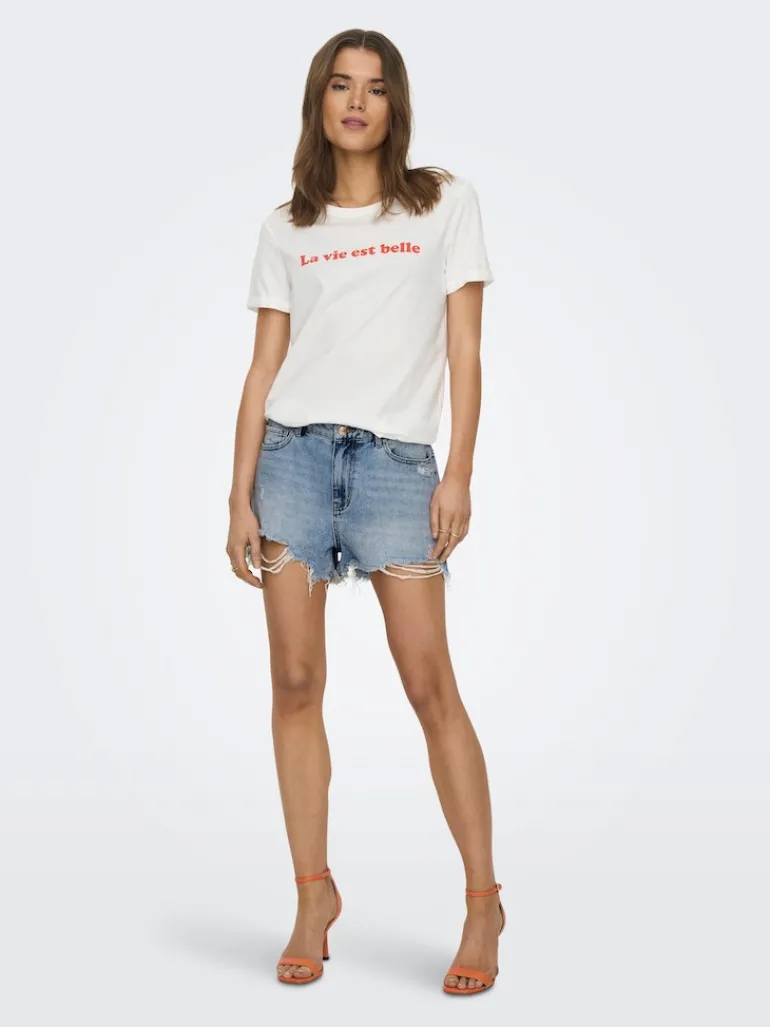 ONLPACY HW DNM SHORTS NOOS light blue denim