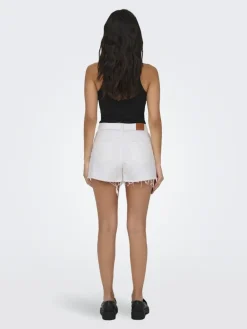 ONLPACY HW DNM SHORTS NOOS white