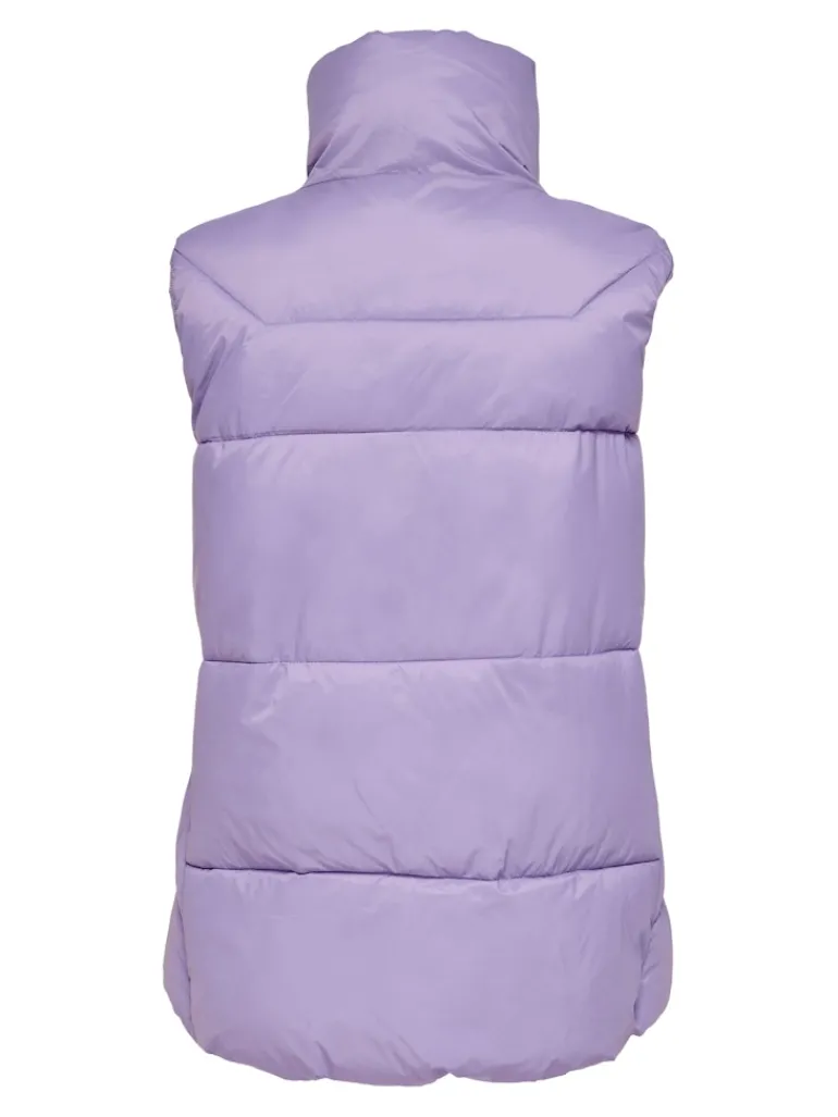 ONLPALMA PUFFER WAISTCOAT CC OTW viola