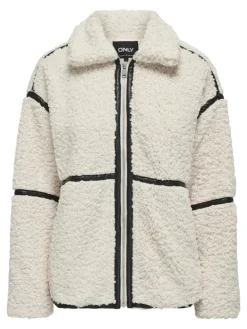 ONLPARIS TEDDY JACKET LIFE OTW CS white sand