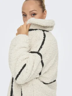 ONLPARIS TEDDY JACKET LIFE OTW CS white sand