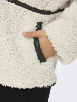ONLPARIS TEDDY JACKET LIFE OTW CS white sand