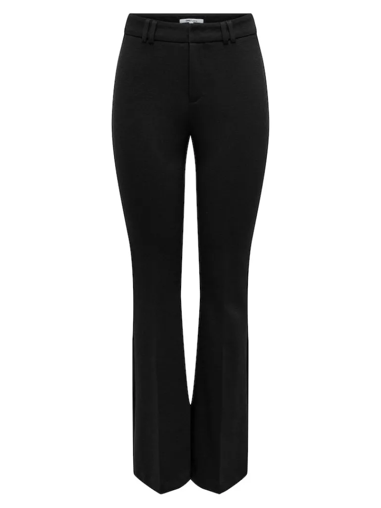 ONLPEACH MW FLARED PANT TLR NOOS black