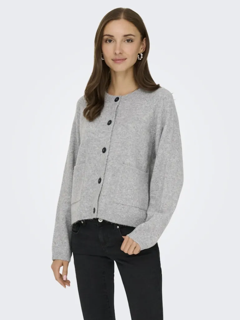 ONLPIEMONTE L/S CARDIGAN KNT NOOS light grey melange