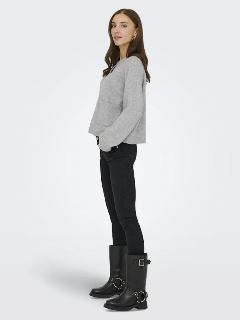 ONLPIEMONTE L/S CARDIGAN KNT NOOS light grey melange