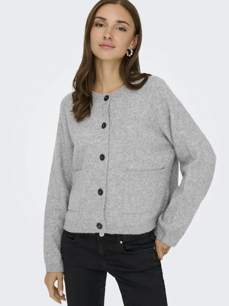 ONLPIEMONTE L/S CARDIGAN KNT NOOS light grey melange