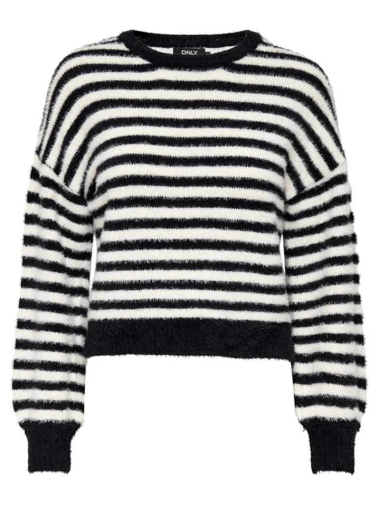 ONLPIUMO L/S PULLOVER KNT NOOS black2