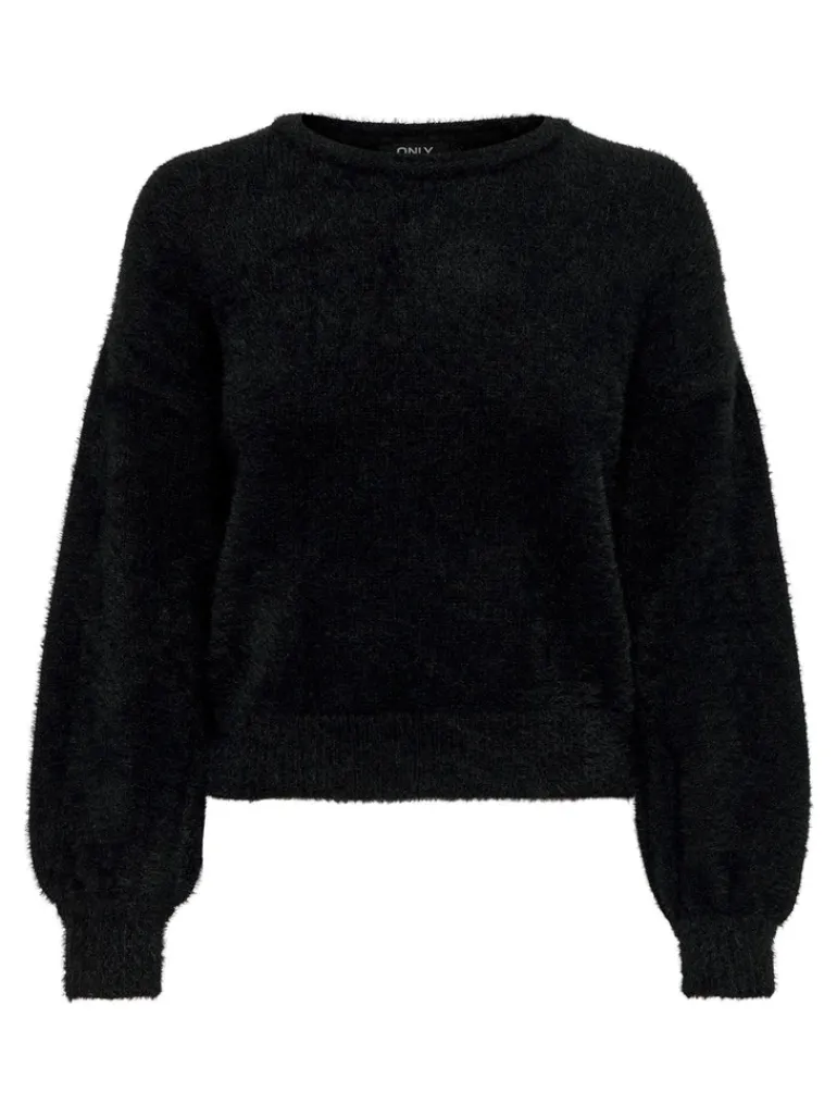 ONLPIUMO L/S PULLOVER KNT NOOS black1