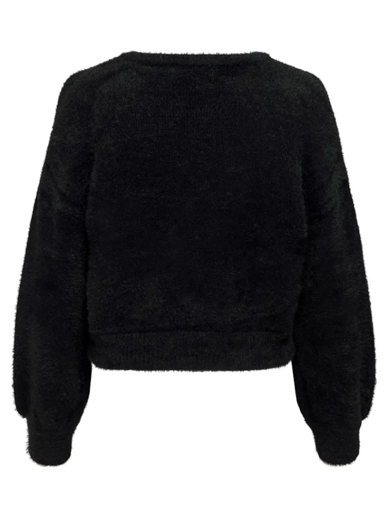ONLPIUMO L/S PULLOVER KNT NOOS black1