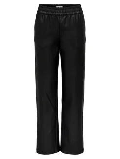 ONLPOPSTAR LIFE MW WIDE COATED PNT NOOS black
