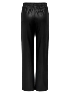ONLPOPSTAR LIFE MW WIDE COATED PNT NOOS black