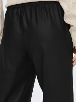ONLPOPSTAR LIFE MW WIDE COATED PNT NOOS black