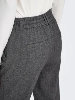 ONLPOPTRASH-ELISE EASY MELANGE PANT NOOS dark grey melange