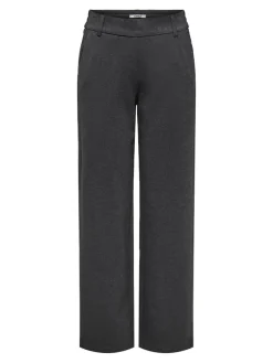 ONLPOPTRASH MW STRAIGHT PNT NOOS dark grey melange