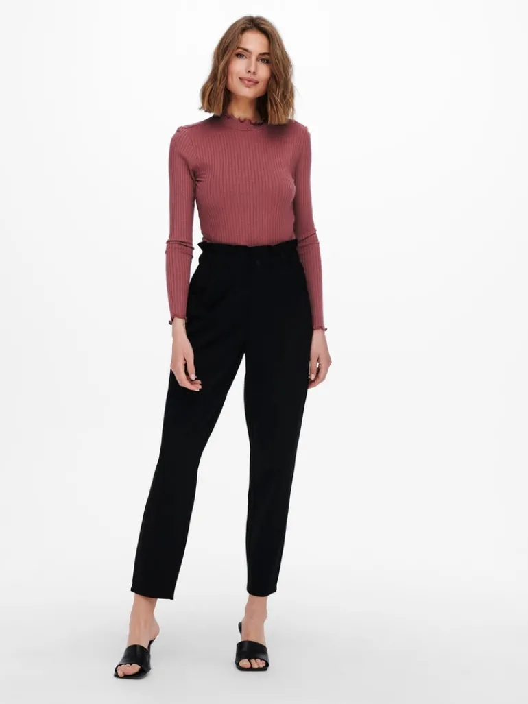 ONLPOPTRASH-OVA LIFE HW ANK CRT PNT black