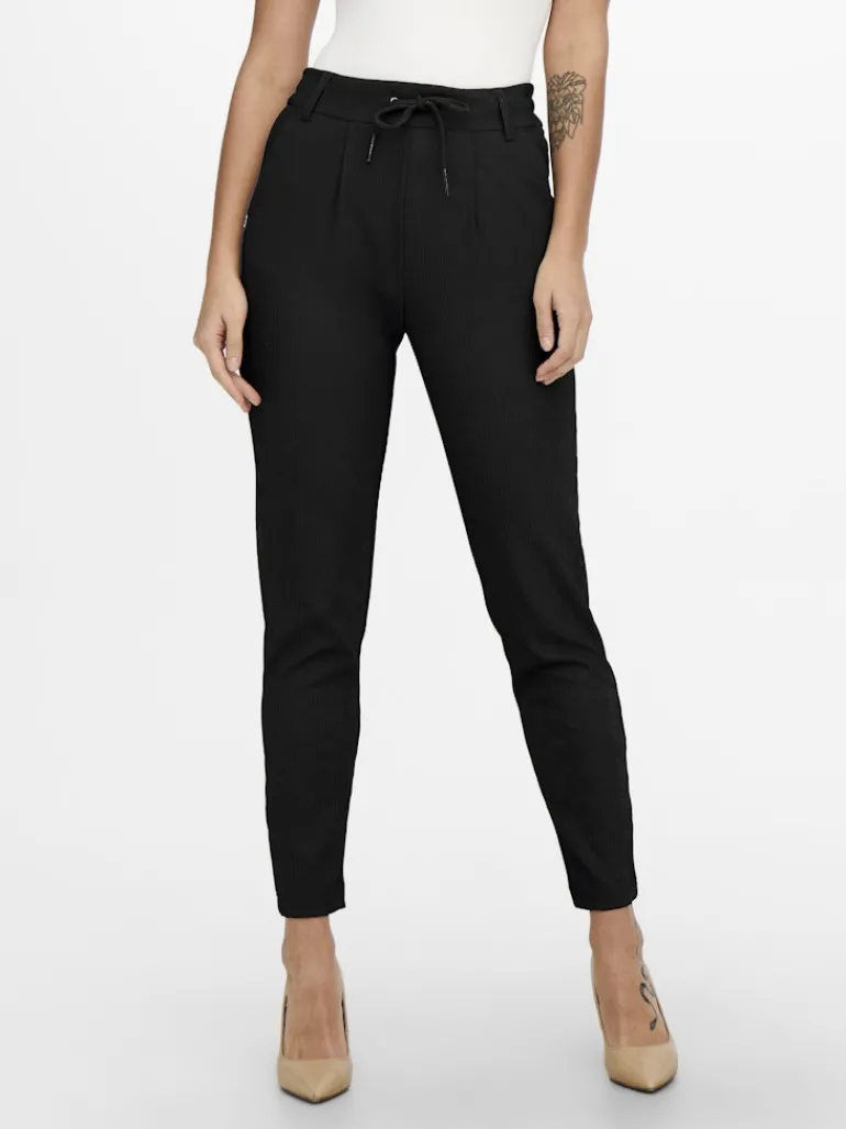 ONLPOPTRASH-SALLY EASY MW RIB PNT NOOS black