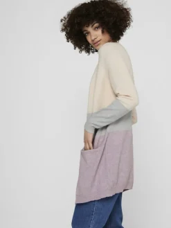 ONLQUEEN L/S LONG CARDIGAN KNT NOOS hellrosa1