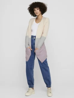 ONLQUEEN L/S LONG CARDIGAN KNT NOOS hellrosa1
