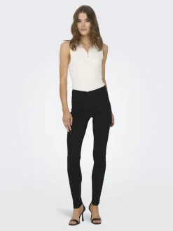 ONLRAIN REG SKINNY DNM NOOS black denim