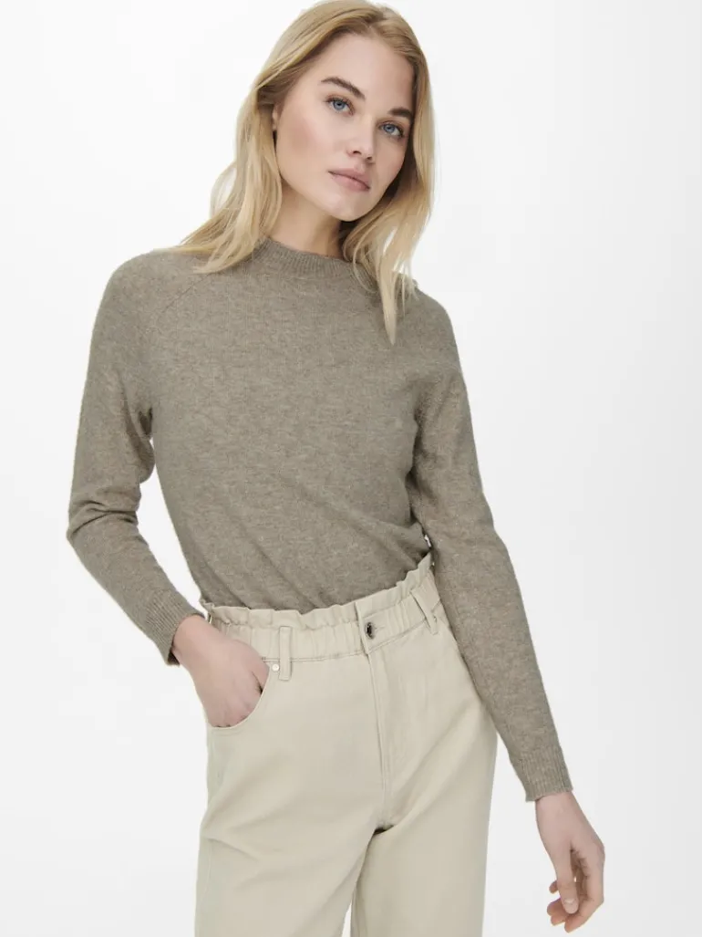 ONLRICA LIFE L/S PULLOVER KNT NOOS beige