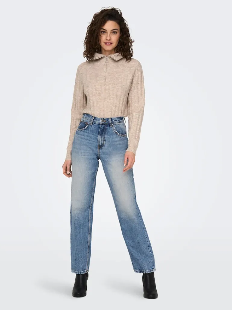 ONLROBYN MW STR LO AK DNM DOT536 NOOS medium blue denim