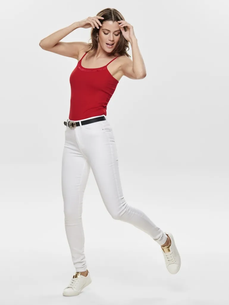ONLROYAL HW SK JEANS DNM WHITE NOOS white