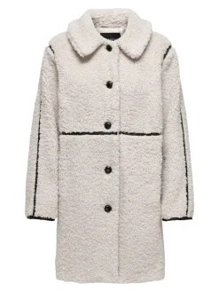 ONLRUBI SHEARLING COAT CS OTW pumice stone