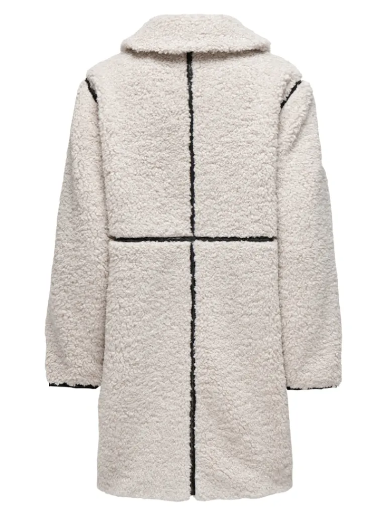 ONLRUBI SHEARLING COAT CS OTW pumice stone