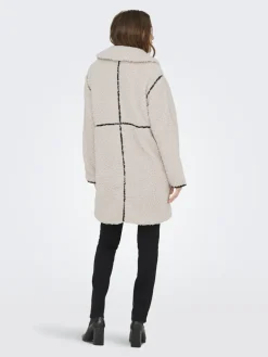 ONLRUBI SHEARLING COAT CS OTW pumice stone
