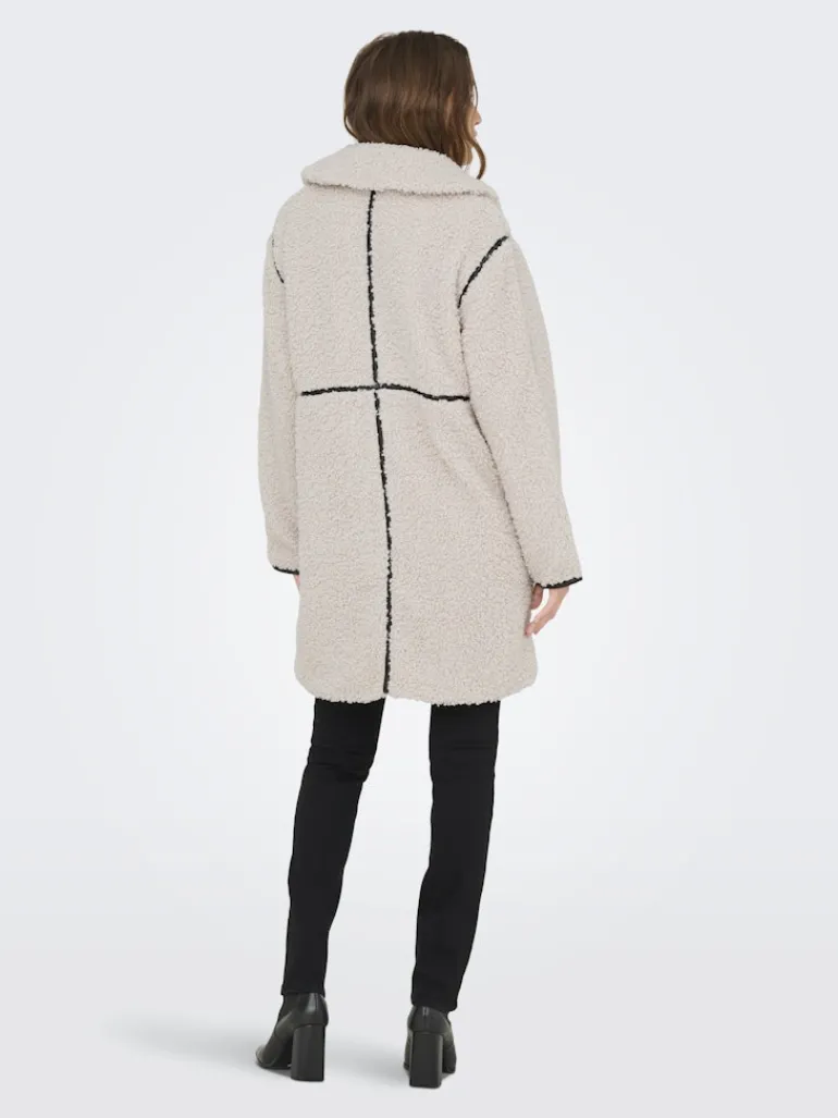 ONLRUBI SHEARLING COAT CS OTW pumice stone