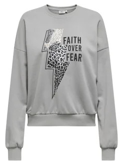 ONLRUNA L/S O-NECK BOX CC SWT ultimate grey