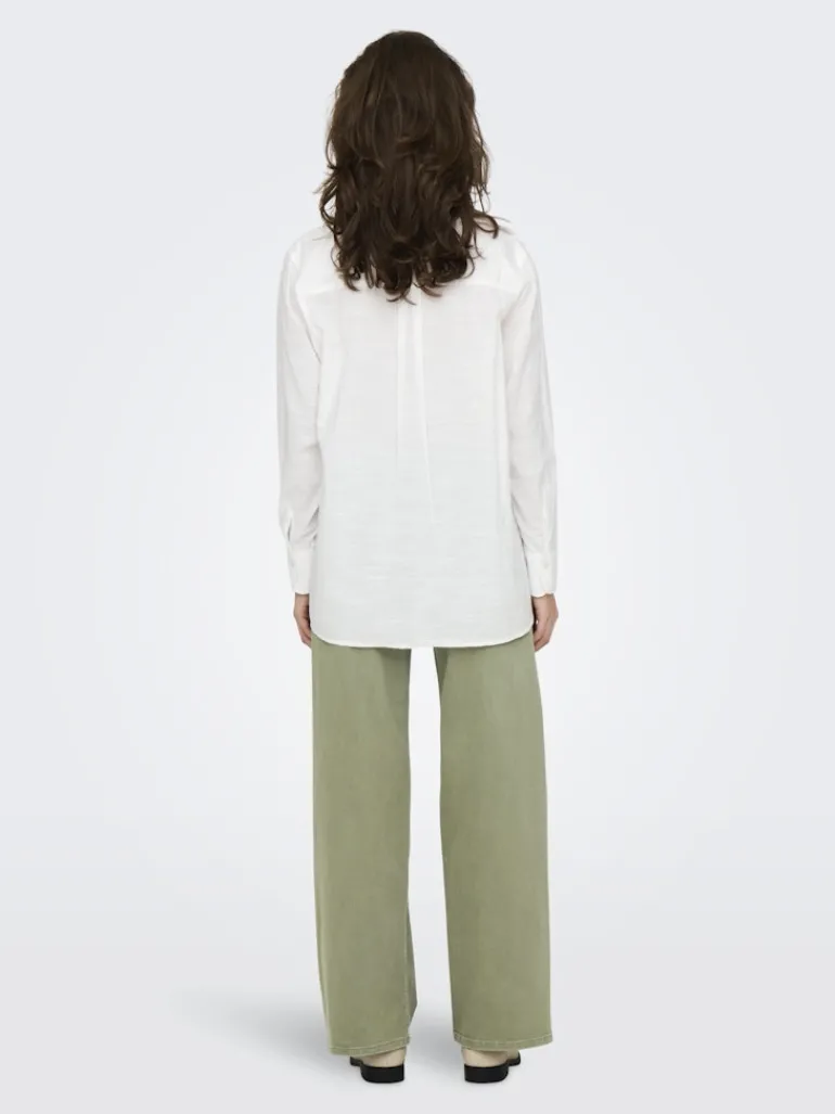 ONLSALINA L/S SHIRT WVN NOOS cloud dancer