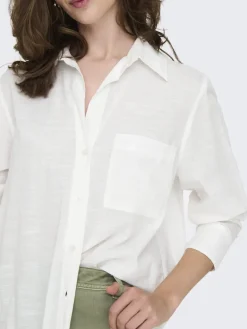 ONLSALINA L/S SHIRT WVN NOOS cloud dancer