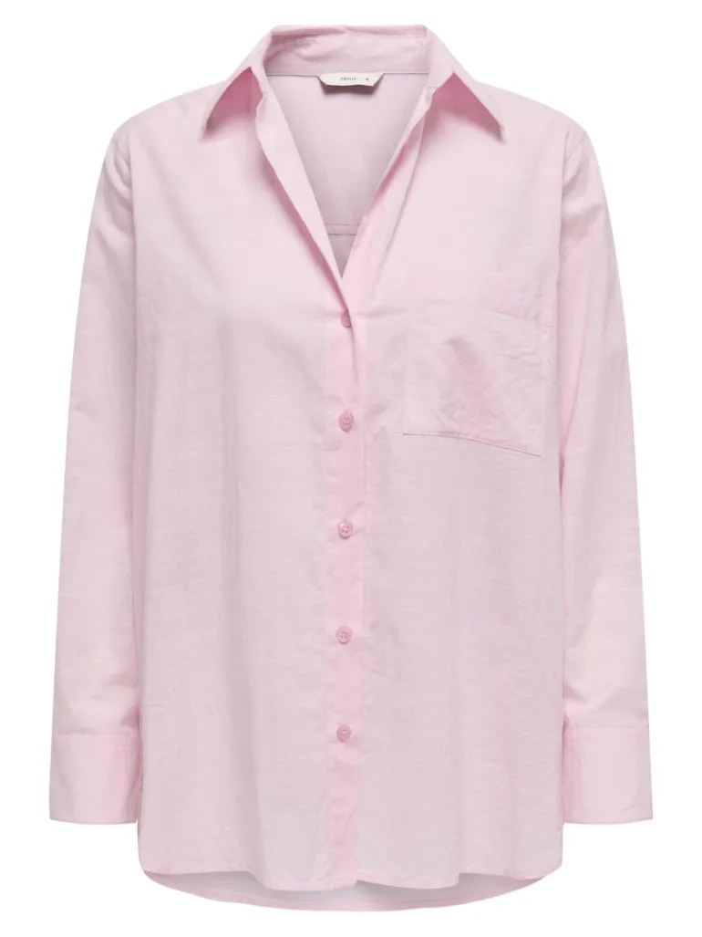 ONLSALINA L/S SHIRT WVN NOOS pink lady