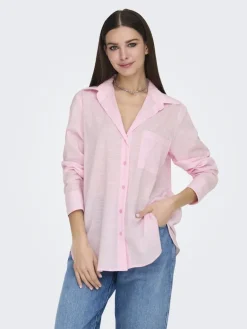 ONLSALINA L/S SHIRT WVN NOOS pink lady