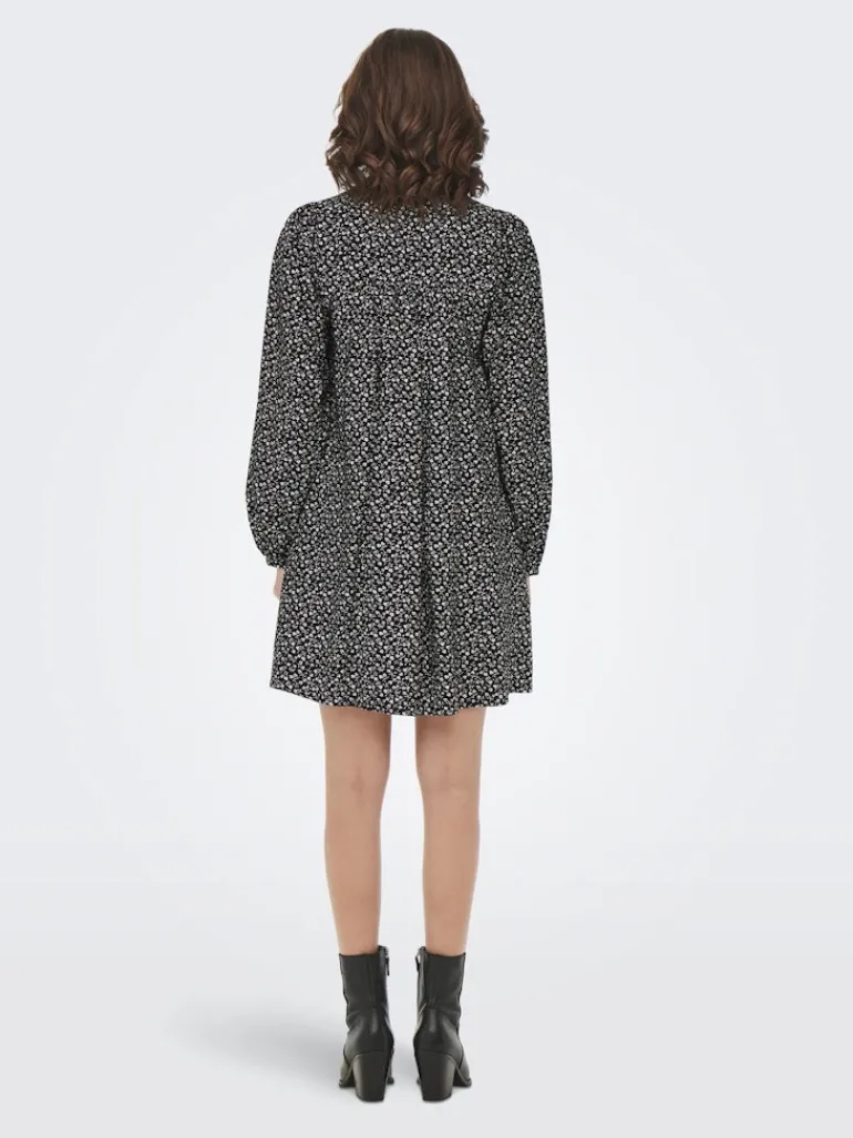 ONLSANDY LIFE L/S DRESS PTM black 2
