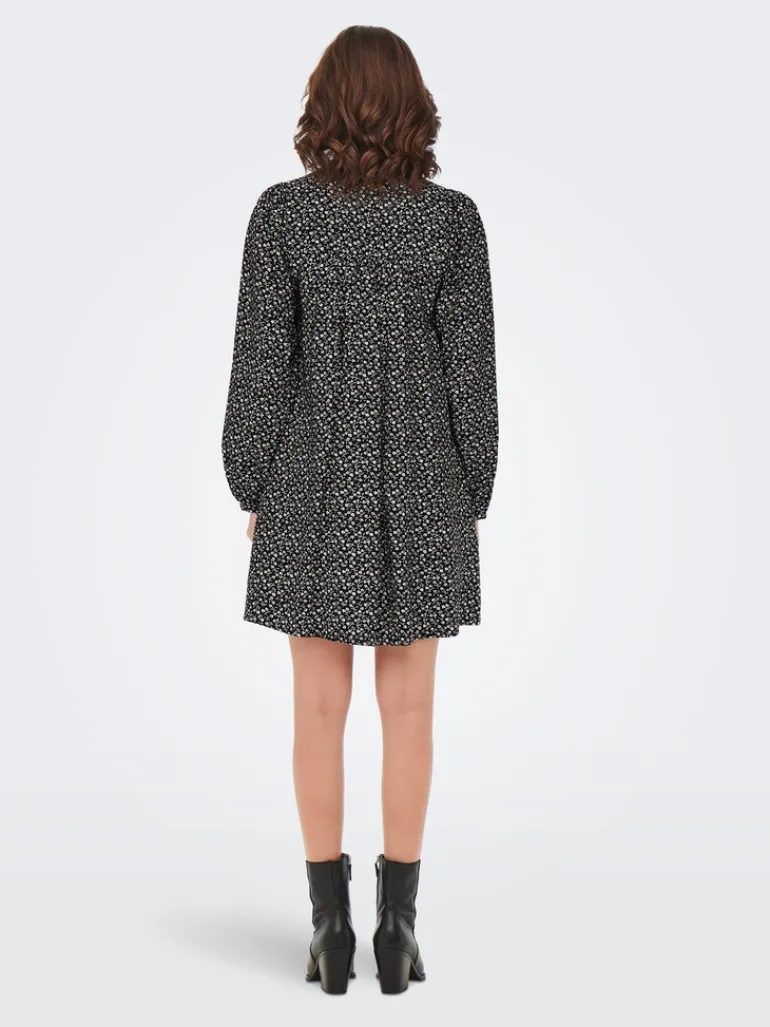 ONLSANDY LIFE L/S DRESS PTM black 2