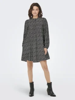 ONLSANDY LIFE L/S DRESS PTM black 2