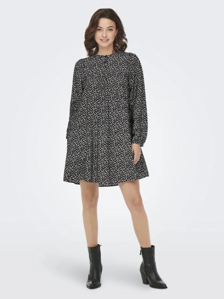 ONLSANDY LIFE L/S DRESS PTM black 2