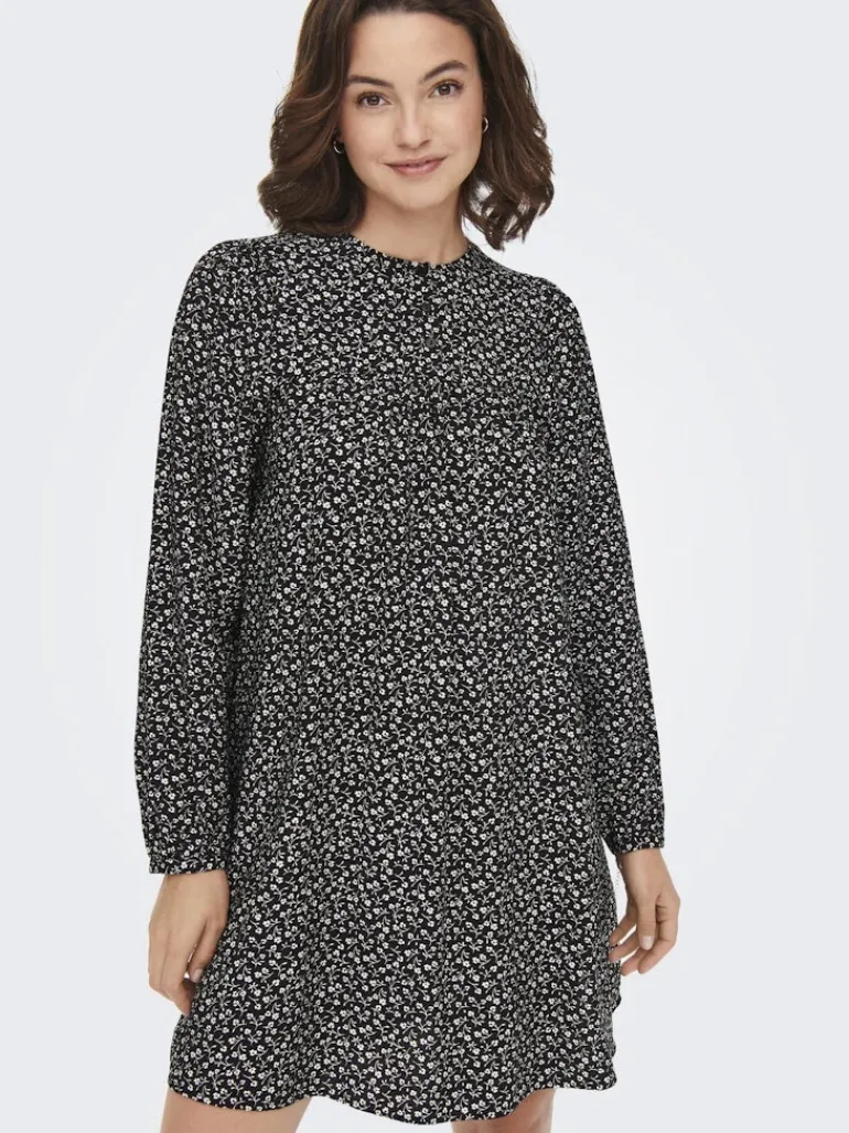 ONLSANDY LIFE L/S DRESS PTM black 2