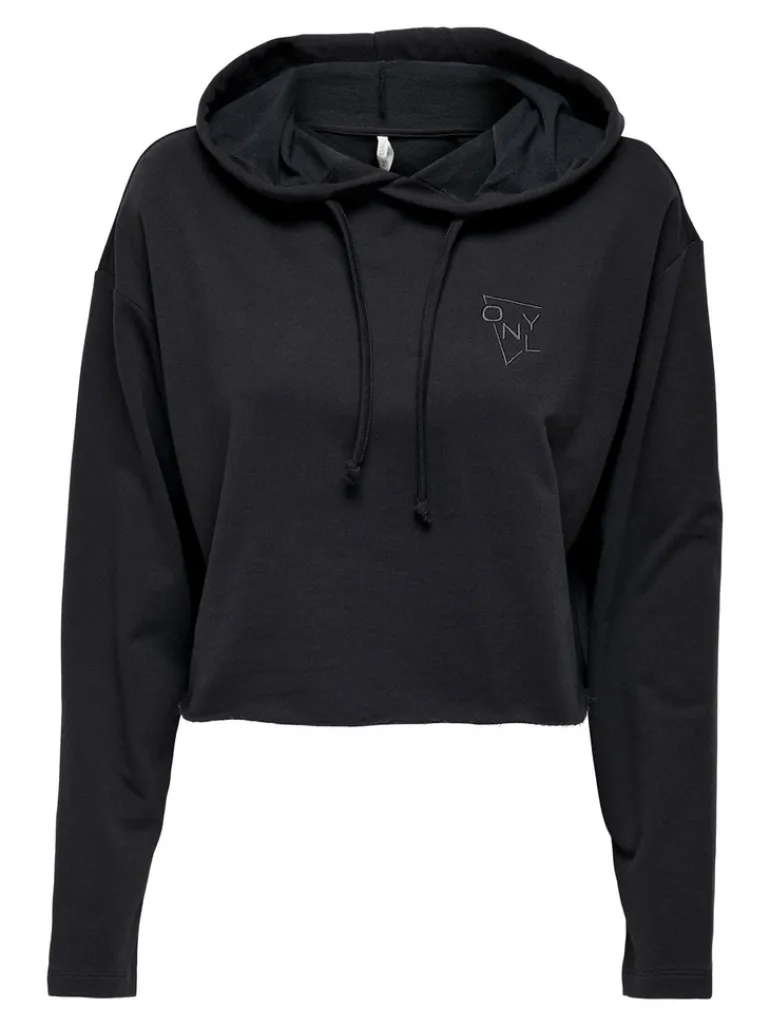 ONLSARAH UNB EMB HOOD SWEATSHIRT CS NN phantom