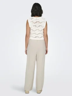 ONLSIESTA MW PULL-UP LINEN BL PNT NOOS moonbeam