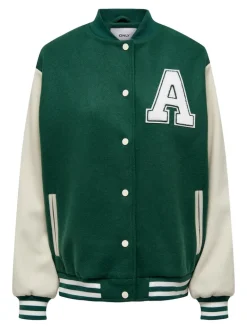 ONLSILJA LIFE BOMBER JACKET CC OTW green jacket