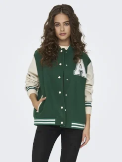 ONLSILJA LIFE BOMBER JACKET CC OTW green jacket