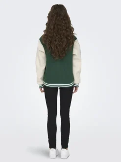 ONLSILJA LIFE BOMBER JACKET CC OTW green jacket